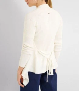 BRAX Premium Cardigan Strickjacke Gr. 38 40 Offwhite Feinstrick Rippstrick - Bild 1 von 12
