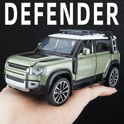1:32 Land Rover Defender 110 SUV Alloy Metal Diecast Model Car Hobby Toy Lights - Image 1 of 4