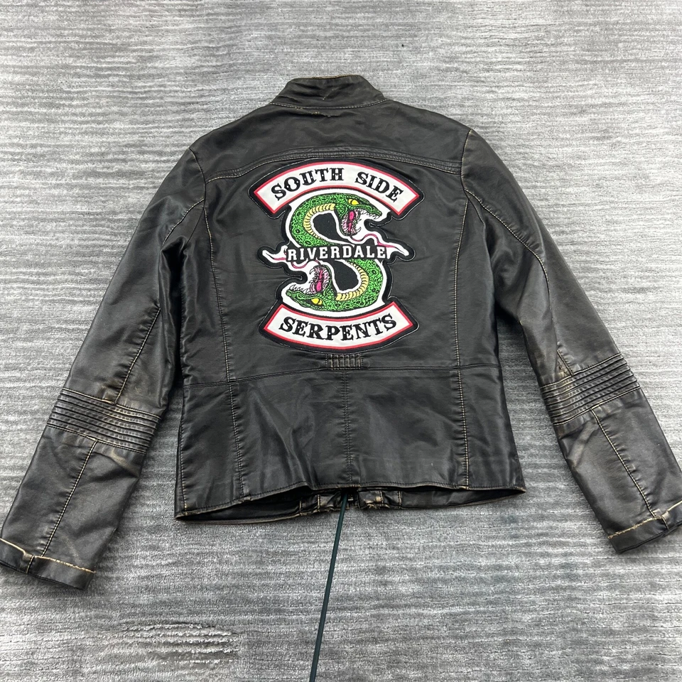 Big Chill Vintage Jacket Sz S Womens Riverdale South Side Serpents Moto Biker - Image 1 of 4