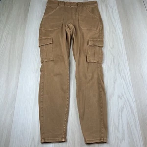 Spanx Stretch Twill Ankle Cargo Pants Women’s Size L Large Light Brown  - Picture 1 of 12