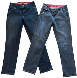 CJ by Cookie Johnson Two Pair Women's 8 Jeans Faith Straight And Love BoyFriend - Picture 1 of 12