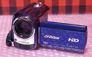 JVC Victor GZ-MG330-A Everio HDD Video Camera Blue Very Good - Picture 1 of 6