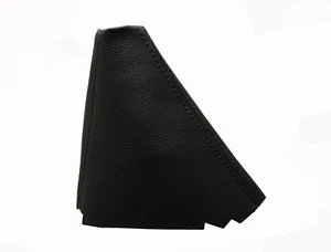 Schwarz Faden Echtleder Schaltmanschette Schaltsack Für FORD C-MAX FL 2007-2010 - Picture 1 of 1