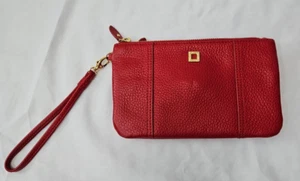 Lodis Red Leather 2 piece Wristlet Clutch w/ Card holder Corpcore - Bild 1 von 23