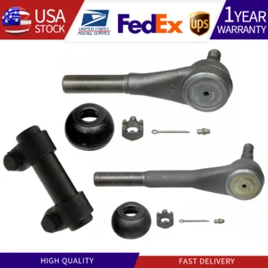 For Chevy Blazer K10 4WD Front Steering Drag Links W/Adjusting Sleeve Set - Picture 1 of 11