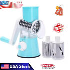 Rotary Cheese Grater -Manual Vegetable Slicer with Stainless Steel Peeler