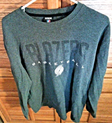 UNK Portland Trail Blazers Mens XL Long Sleeve Tee Shirt NBA T-Shirt Gray - Image 1 of 4