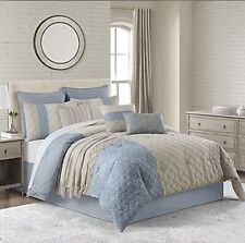 Eden & Oak Merritt 10 Piece Full Comforter Set-Blue Queen