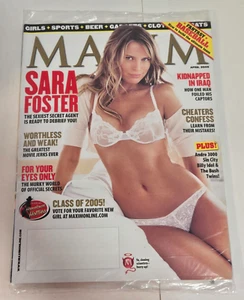 Sealed MAXIM Magazine Number 88 April 2005 Sara Foster - Imagen 1 de 4