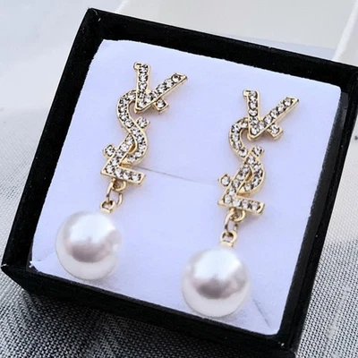 ORECCHINI PENDENTI DONNA PERLE - Immagine 1 di 4