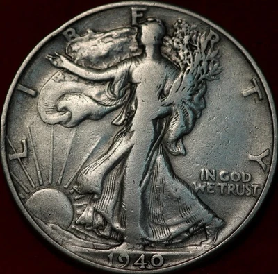 1940 Philadelphia Mint Silver Walking Liberty Half - Image 1 of 2