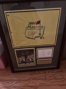 Phil Mickelson Autograph Signed 2004 Masters Flag! PSA COA - Picture 1 of 6