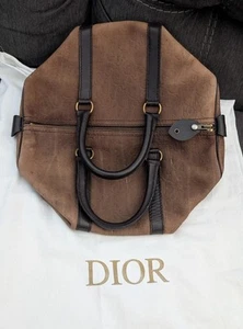 Borsa Christian Dior Boston originale vintage anni 70 scamosciata monogramma omaggio dustbag originale - Foto 1 di 24