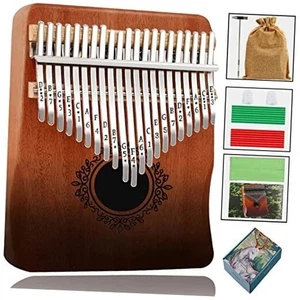 21 Tasten Mahagoni Kalimba Daumenklavier Premium Qualität leicht zu spielen Geschenk - Bild 1 von 7
