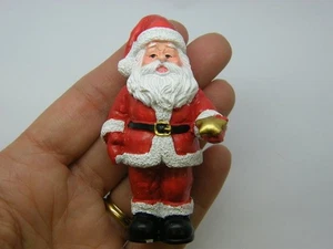 1 Santa father Christmas miniature dollhouse red white resin CT343 - Picture 1 of 1