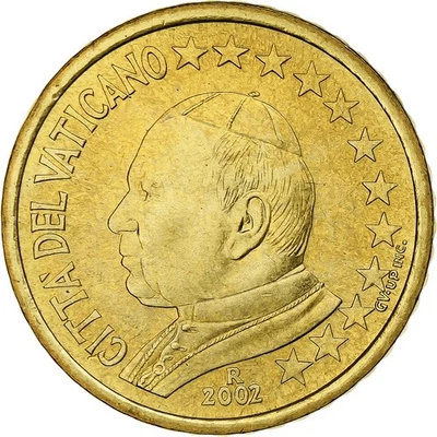 [#1284574] Vatican, Jean-Paul II, 50 Centimes, 2002, Rome, Nordic gold, MS, KM:3 - Image 1 of 2