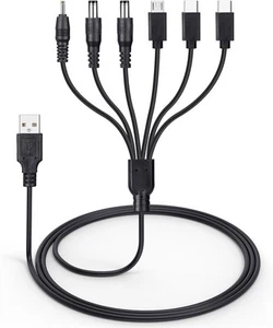 Charger for Bousnic Dog Shock 3.3 ft cable with 6 charging ports, Black  - Picture 1 of 5