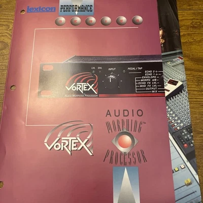 VORTEX Performance Series LEXICON Audio Morphing Processor folha de produto antiga - Imagem 1 de 3