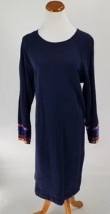 Boden taglia US 12 abito felpa leggero regolare con bordo metallizzato blu navy - Foto 1 di 5