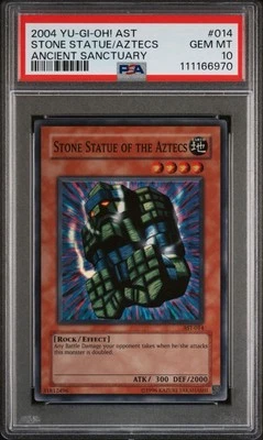 2004 Yu-Gi-Oh! Stone Statue/Aztecs Ancient Sanctuary AST Unlimited Super PSA 10 - Image 1 of 2