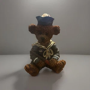 Matrose Bär maritimes Motiv Fernglas Monokular Marine Uniform Figur oder Briefbeschwerer - Bild 1 von 3