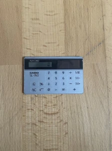 Vintage CASIO FILM CARD SL-760SR * Solar Taschenrechner * 50 Lux * Scheckkarte - Bild 1 von 3