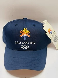 Salt Lake City 2002 Winter Olympics Vintage Annco Snapback Cap Hat - NWT - Picture 1 of 5