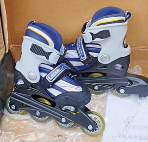Bladerunner Dynamo Youth US 11-1 EU 28-31 Blu/Sil/Y Inline Skates - Picture 1 of 6