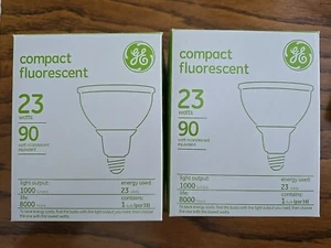 Pack Of 2 GE Lighting Compact Fluorescent Lamp Bulbs 23 Watts 120 V 1000 Lumens - Picture 1 of 7
