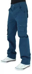 Lee Cooper Hombre Cargo Pantalones de Combate Corte Cómodo Utilidad Bolsillo - Imagen 1 de 18