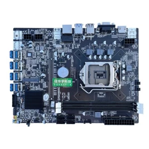 B75 Mining Motherboard 8 x PCIE to USB3.0 GPU Slot LGA 1155 Miner Board - Afbeelding 1 van 6