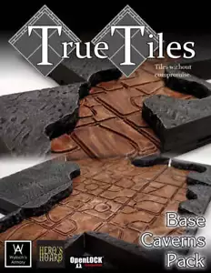 True Tiles - Cavern Tiles Starter Set 50 Tiles! - OpenLock - DND - Pathfinder - - Picture 1 of 7