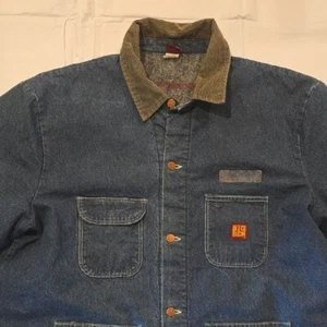 Big Ben by Wrangler Men's Vintage Heavy Denim Chore Jacket Blanket Lining 50 - Picture 1 of 13