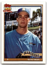 1991 Topps #739 Russ Swan NM Near Mint Mariners ID:43331