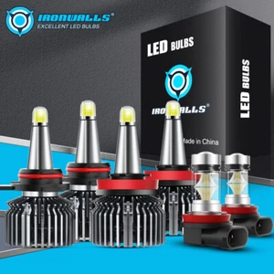 For Honda Odysey 2011-2025 8-sides LED Headlight High Low Beam Fog Light 6000K - Picture 1 of 17