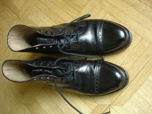 Lendvay & Schwarcz schwarzer Schuh/ Boots / Stiefel mit Budapester Muster Gr. 39 - Bild 1 von 7