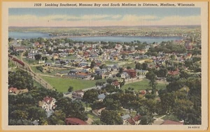 Madison, WIS., Looking Southeast, Monona Bay and South Madison in Distance - Picture 1 of 2