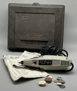 VTG Sears Li'l Crafty Rotary Hobby Tool Dremel Electric Drill w/ Bits & Case - Picture 1 of 6