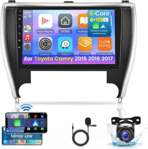 6+128G Android 13 Carplay Car Stereo GPS Navi Radio for 2015-2017 Toyota Camry - Foto 1 di 24