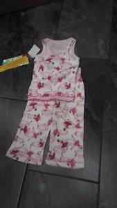 NWT SARA'S PRINTS TODDLER GIRLS PAJAMA SET ballerina 2 3 - Picture 1 of 1