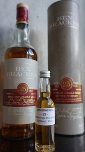 Ben Bracken 25 Jahre Speyside Single Malt Whisky Sample 40 ml Probe Dram 4 cl - Bild 1 von 3