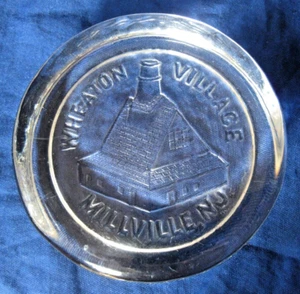 Paperweight Clear Glass Wheaton Village Millville, NJ Glass Making Facility - Picture 1 of 4