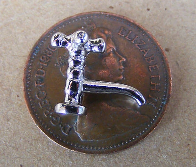 1:12 Scale Single Silver Metal Tap Faucet Tumdee Dolls House Accessory 697 - Image 1 of 2
