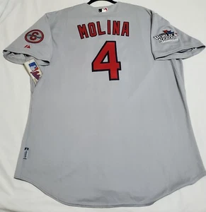 AUTHENTIC MAJESTIC YADIER MOLINA 54 3XL, ST. LOUIS CARDINALS COOL BASE Jersey - Picture 1 of 4