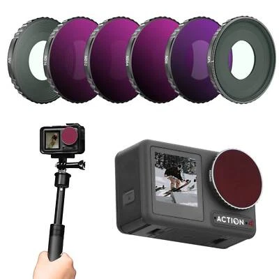 For DJI Osmo Action 4 Camera Lens Filter UV Adjustable CPL ND8 ND16 ND32 ND64 - Image 1 of 4