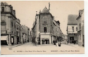REIMS - Marne - CPA 51 - Les rues - Rue Henri IV et rue de Mars - Imagen 1 de 1