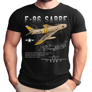 F-86 Sabre Schematic Adult Shirt - Afbeelding 1 van 1