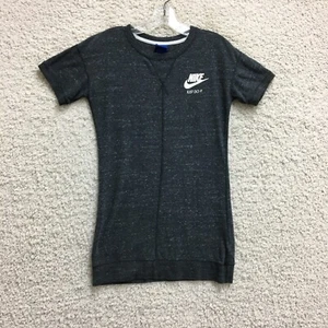 Nike Shirt Extra Small Adult Gray Tunic Organic Cotton Short Sleeve Tee Women XS - Picture 1 of 10
