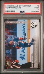 2022-23 Upper Deck Game-Dated Moments CONNOR MCDAVID 700th Point PSA 9 (POP 1) - Imagen 1 de 3