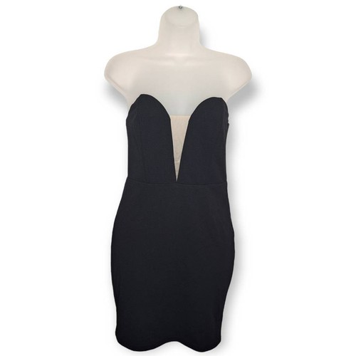 UNDERCOVER Mini abito nero senza spalline Lulus Keep My Secret taglia small nuovo con etichetta